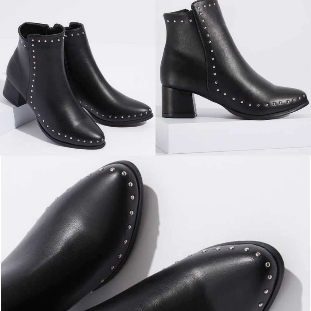 🆕️Faux leather booties